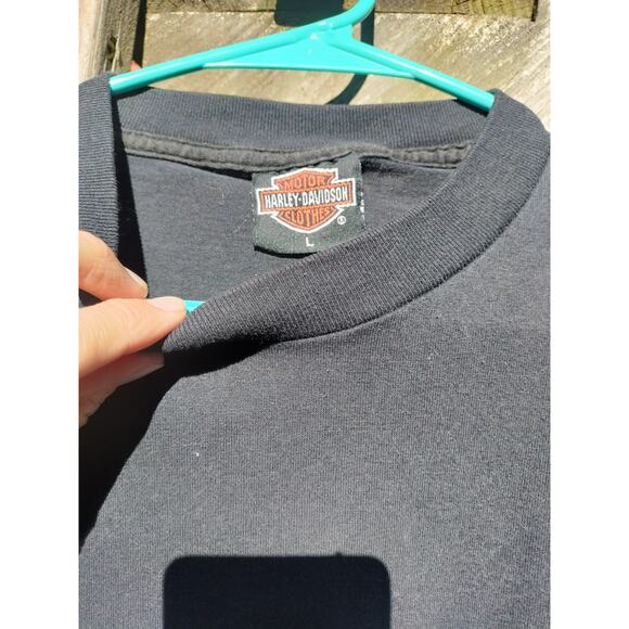 Vintage 90s Harley Davidson Grail Lightning T Shirt Size Large Fun Wear - Picture 3 of 6